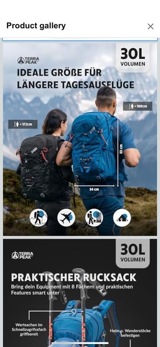 Rucsac  munte Terra Peak 30L Flex 30