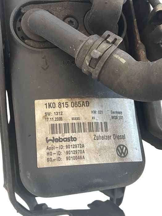 Webasto VOLKSWAGEN TOURAN 1T1, 1T2 2003 - 2010 2.0 TDI 16V BKD 1K08150