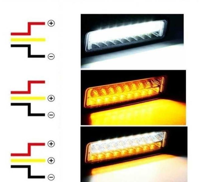Лед Халоген/дневни светлини с Мигач 48W, 12V/24V