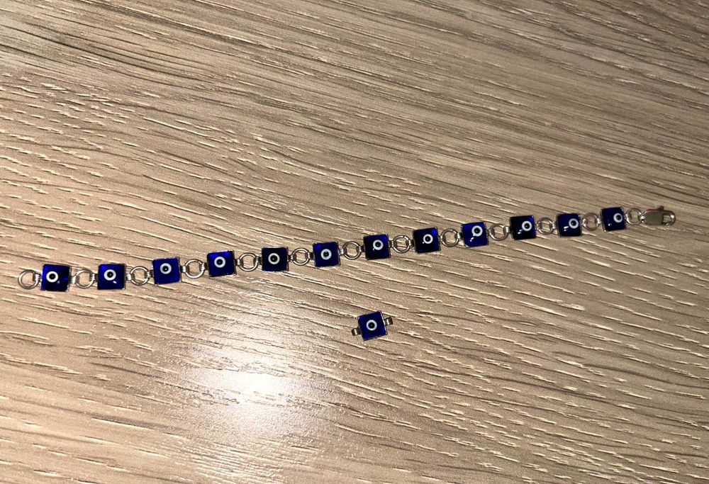 Серебряный браслет от сглаза