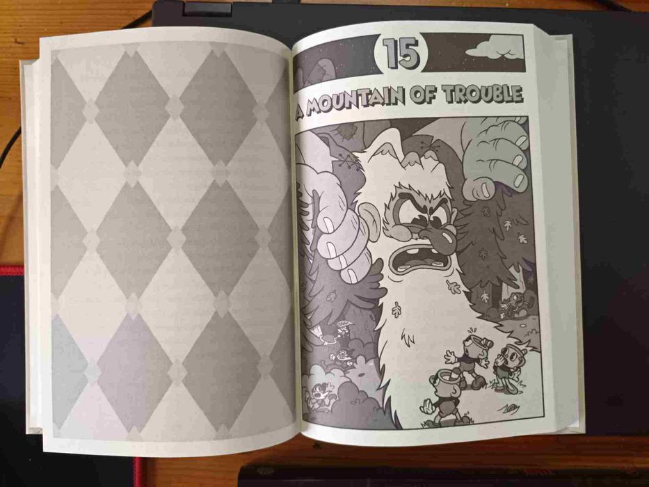 The book of Bill spaniolă și Cuphead engleză