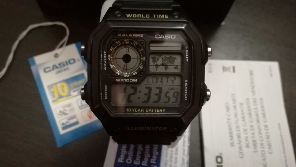 Ceas Casio Royale AE-1200 Baterie-10Ani schimb cu G-Shock - Pret FIX