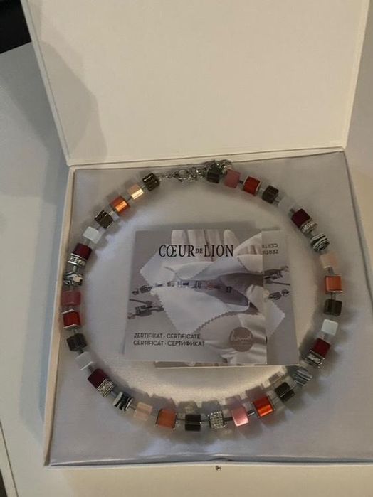 Комплект колие и обици с камъни Coeur de Lion