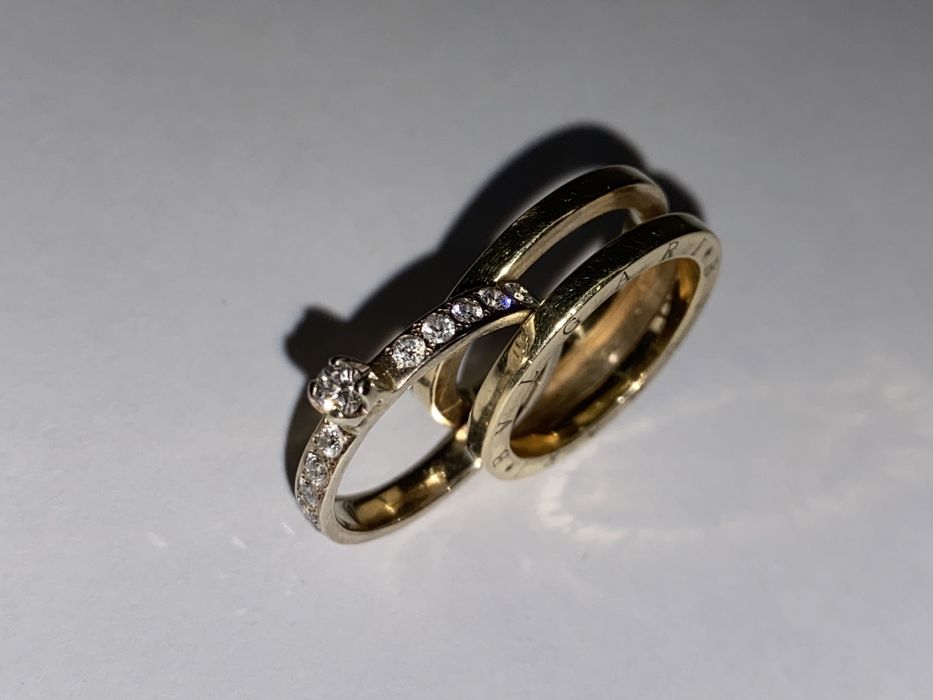 Золотое кольцо с бриллиантами