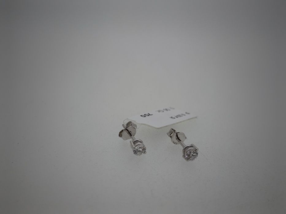 Cercei Solitaire cu diamante naturale 0.23ct F Și (r)