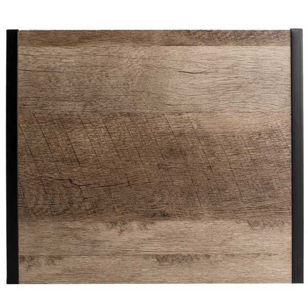 Декоративна масичка Mercado Trade, 2 нива, Метал-Дърво, Кафяв