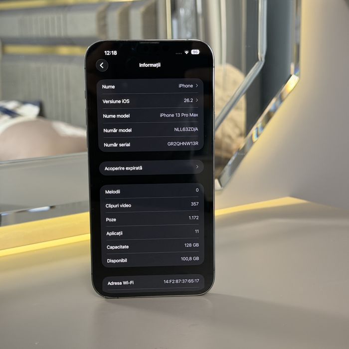 Vand sau schimb , IPhone  13 pro max Graphite 128 gb 5 G