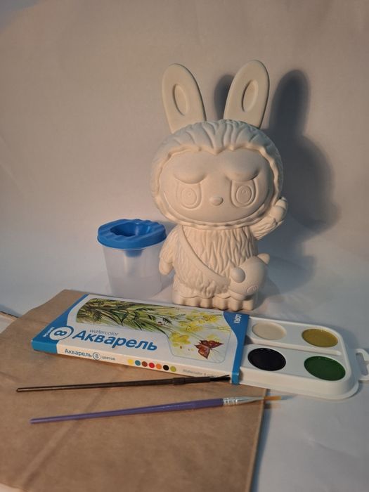 Лабубу копилка для раскраски Labubu