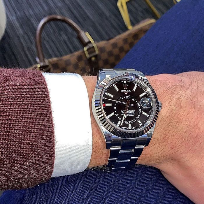 Rolex Sky - Dweller Black Dial Steel