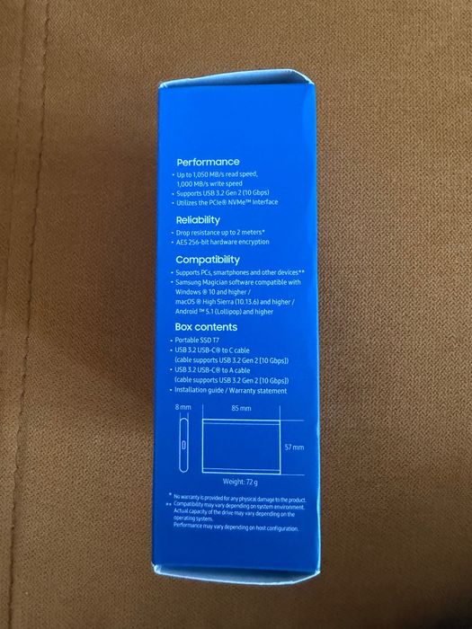 Samsung Portable SSD T7 1TB