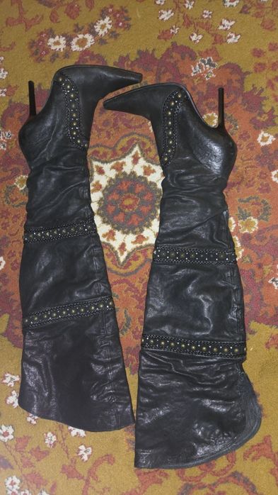 Cizme piele stil pretty woman