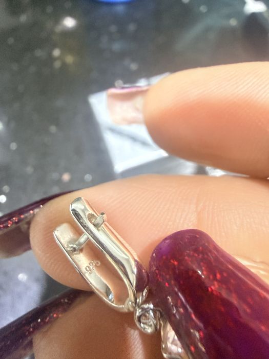 Сребърни обици-ръчна изработка