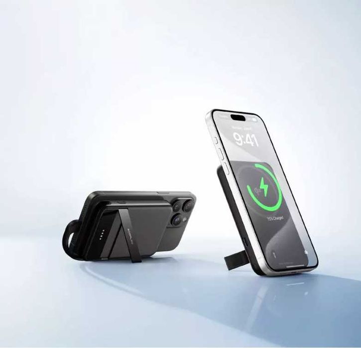 Преносима батерия EcoFlow RAPID Magnetic Power Bank 5000 mAh – черна