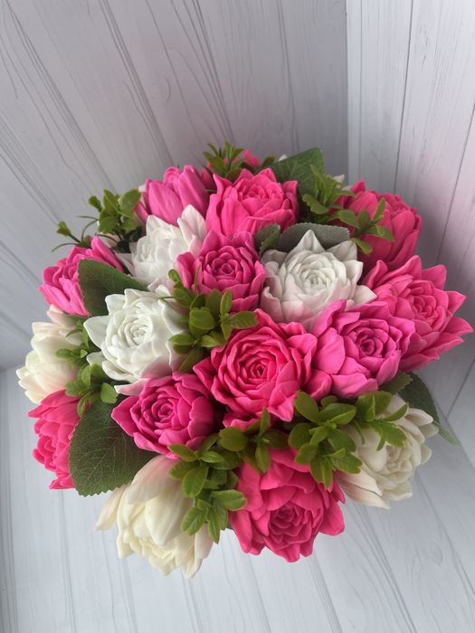 Букет из мыльных цветов