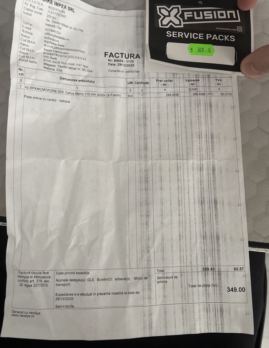 cartus dropper X-fusion