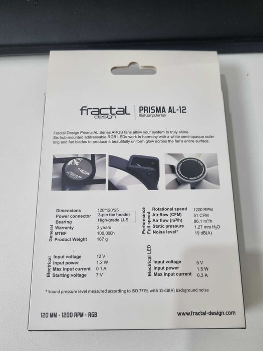 Корпусный вентелятор Fractal Design Prisma AL-12