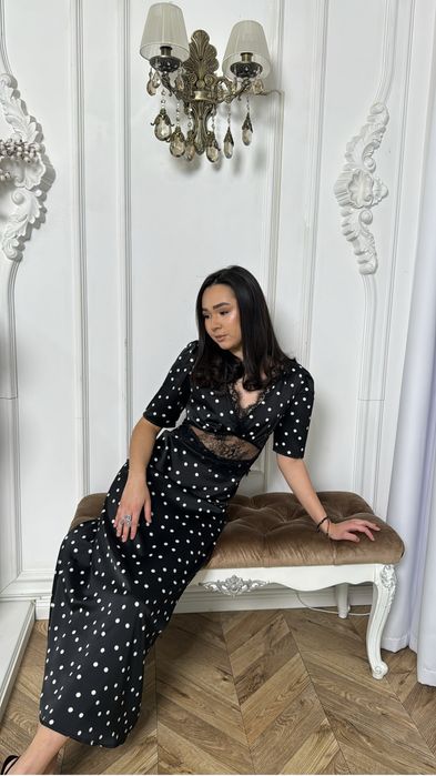 Нежное платье в горожек