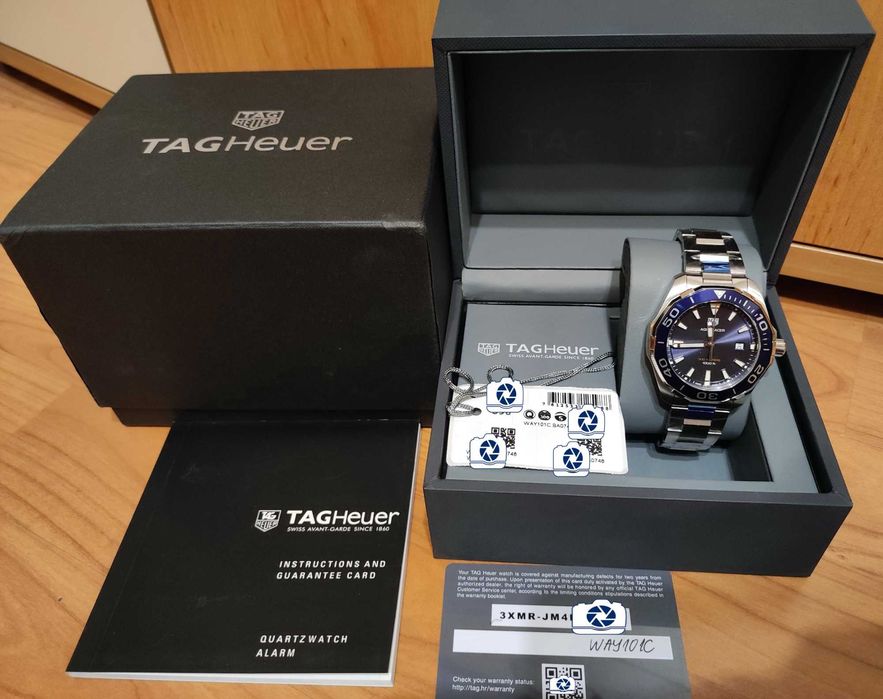 TAG HEUER AQUARACER WAY101C Мъжки Часовник, НОВ с кутия и документи!