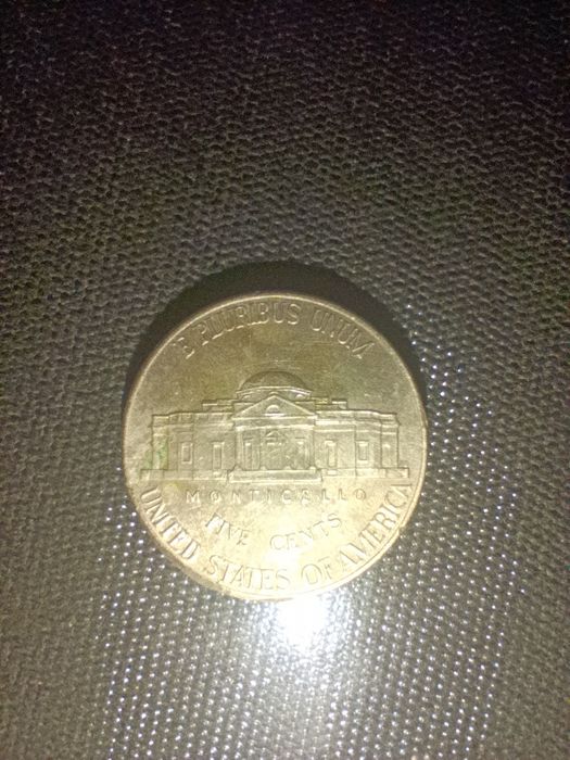Монета  2006-D Jefferson Nickel (5 цент) 180° mint error