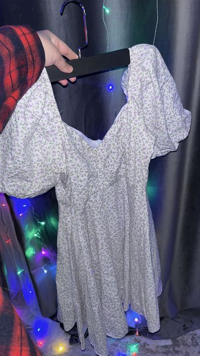 Платье яркое цветочное