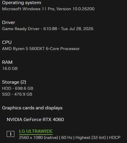 Геймърски сетъп/компютър Ryzen 5600XT/RTX4060 8GB/16 Ram/512 ssd/750 HDD/750W +Монитор LG Ultrawide, периферия.