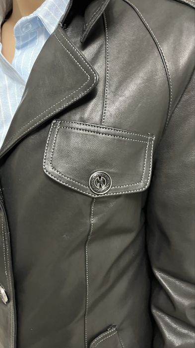 Куртка кожаная осенняя