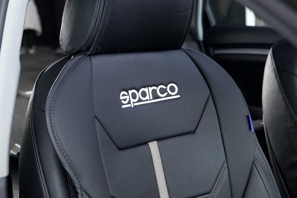 Универсална подложка за седалка Sparco - Черно/Сиво.