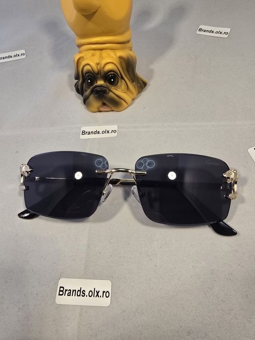 Set Ochelari de soare Cartier Rimless Black, 17594, made in Italy