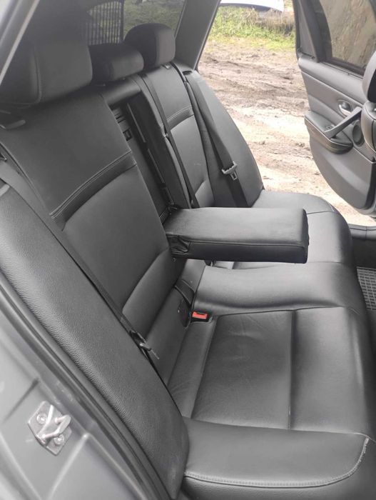 Черен кожен салон бмв е91