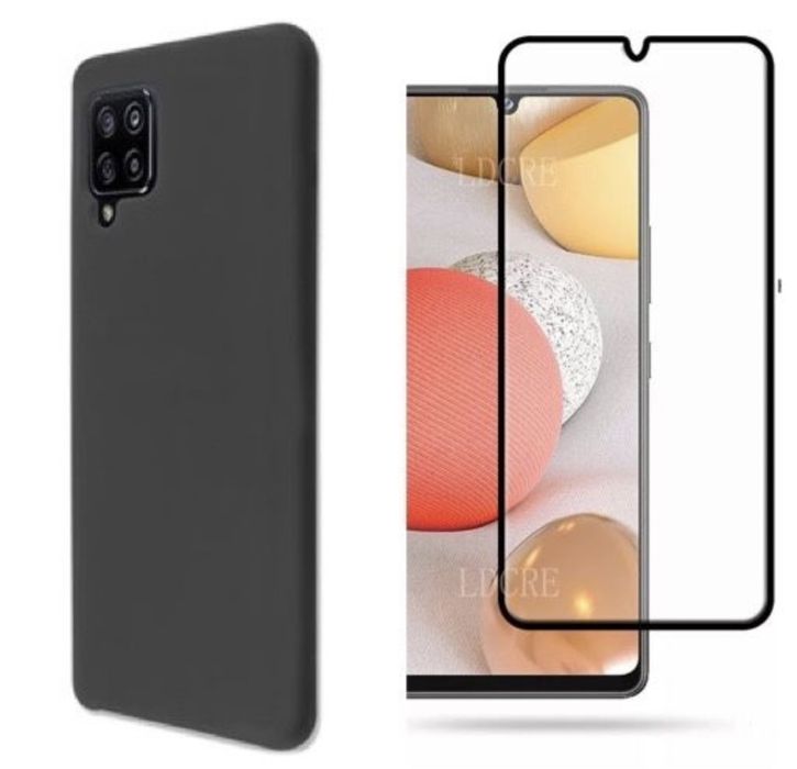 Samsung A04s/A07/A05/A06/A16/A07/A17 Husa Black Clear si Folie Sticla