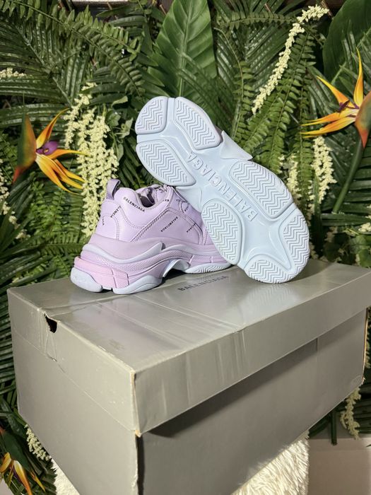 Balenciaga Triple S Purple Logo