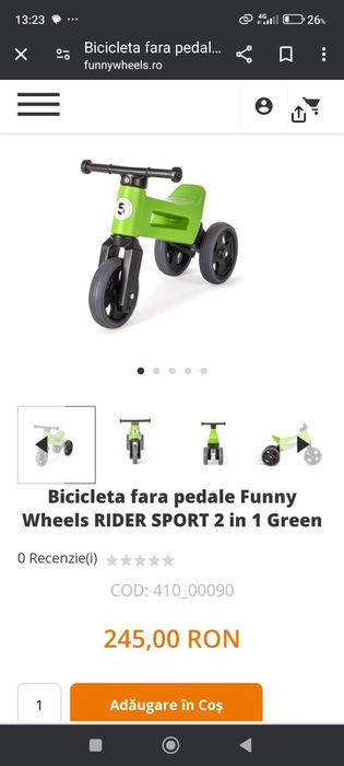 Tricicleta Funny Wheels Rider