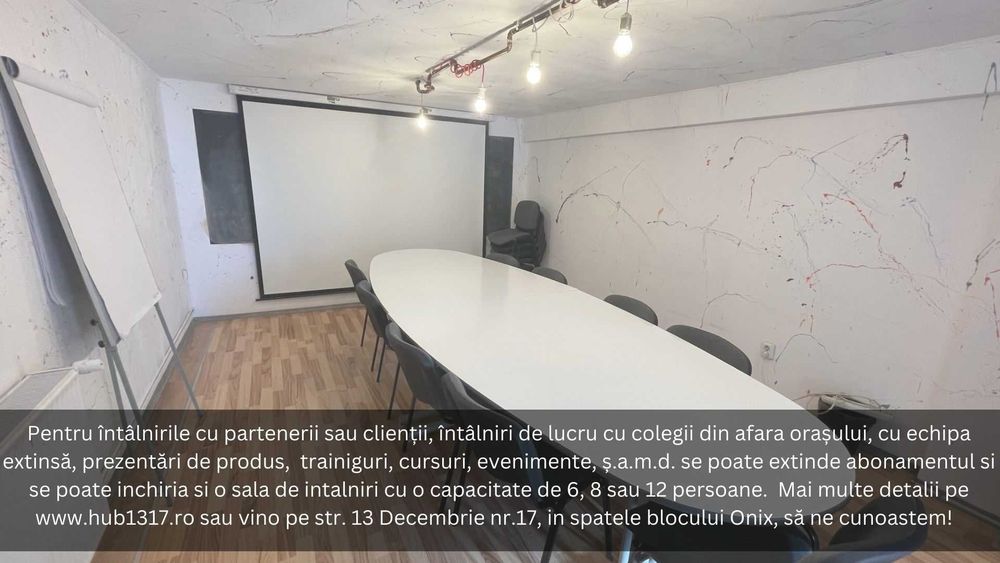 Gazduire sediu social/punct de lucru in HUB 1317 - spatiu de coworking