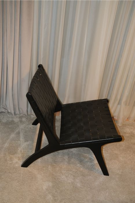 Fotoliu Kave Home lemn si piele