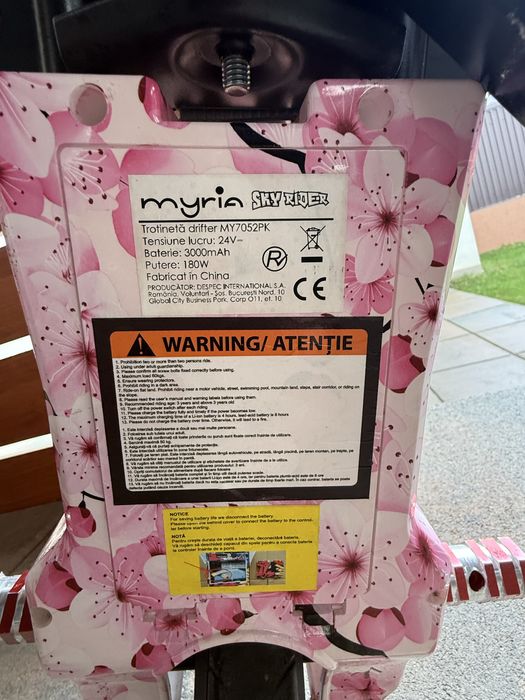 Tricicleta / trotineta electrica drifter myria my7052pk