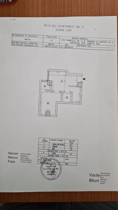 Apartament cu 2 camere Sf Lazăr- str. Zimbrului