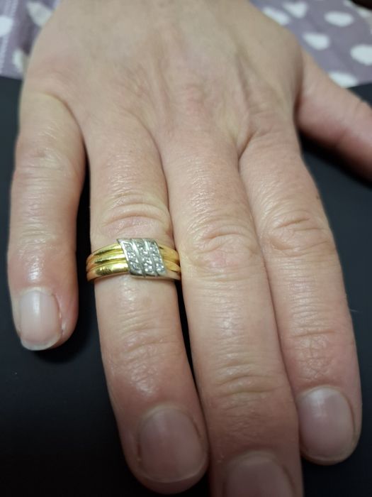 Inel din aur 18K cu diamante naturale