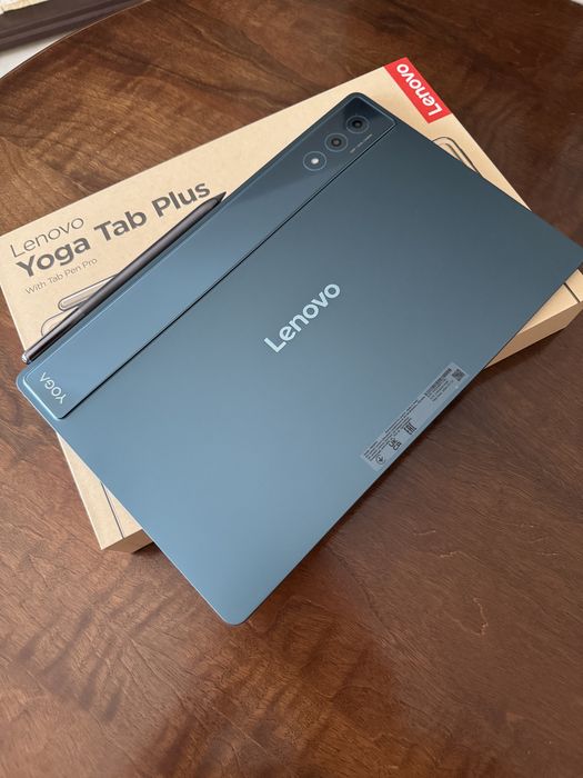 Tableta Lenovo Yoga Tab Plus, Octa-Core, 12.7" 3K, 144Hz, 16GB LPDDR5x RAM, 256GB, Wi-Fi®, Tidal Teal + Lenovo Tab Pen Pro
