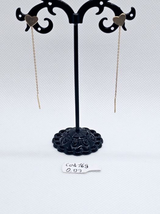 Vand cercei din aur 14 k 0.99 g cod 169