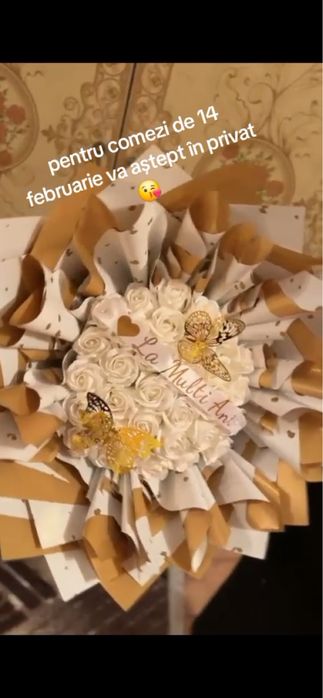 Buchete flori din saput