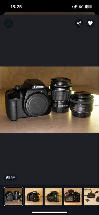 Canon 4000D в отличном состояний
