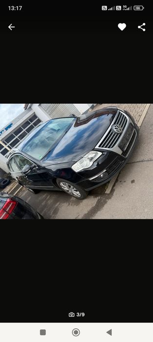 Față completă bot VW Passat B6 negru LC9X bară faruri trager radiatoare capotă