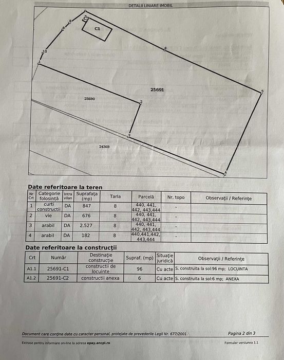 Vand teren intravilan 4.232 mp in com. Merei, jud. Buzau - locatie excelenta