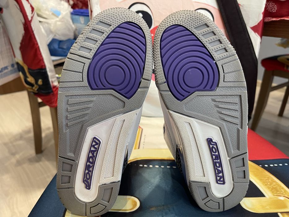 35 Детски Маратонки Nike Air Jordan 3 Retro Dark Iris Purple Basket