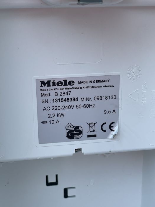 Гладачна система Miele B 2847