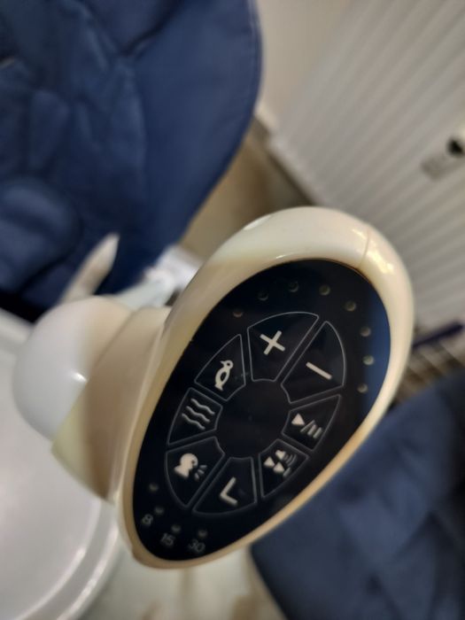 Oferta! Scaun de masa cu leagan electric Caretero Indigo 2 in 1 Navy