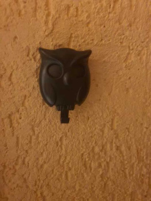 Черна Сова 2бр. закачалка за ключове