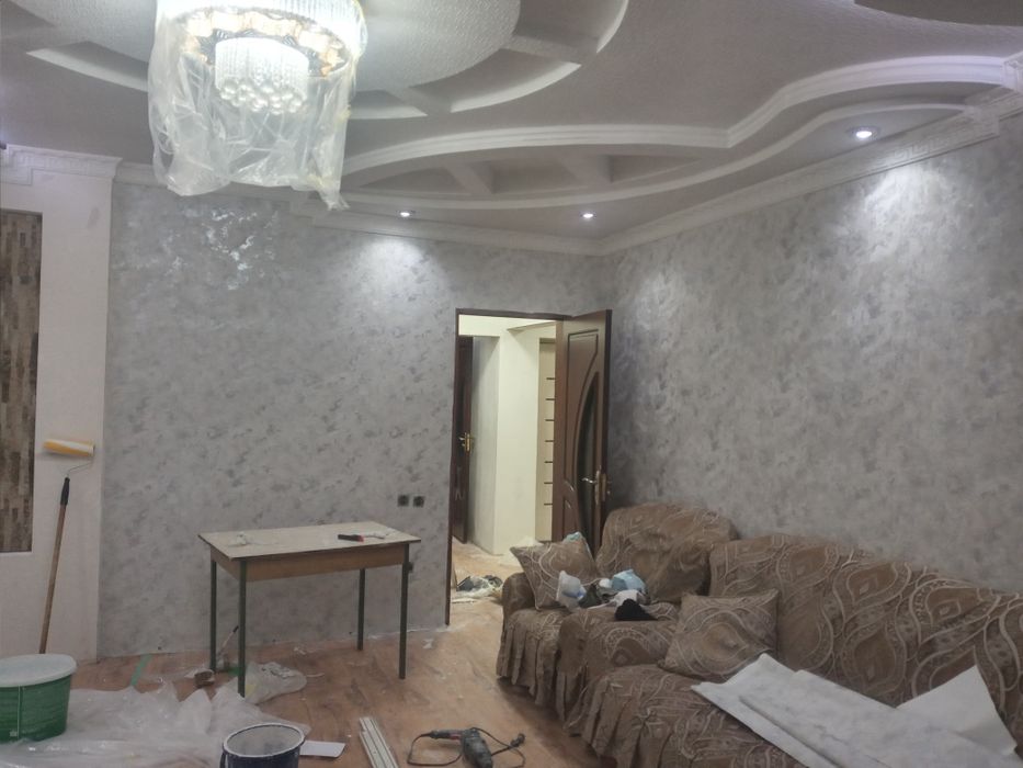 Абой ёпиштириш ишларини киламиз