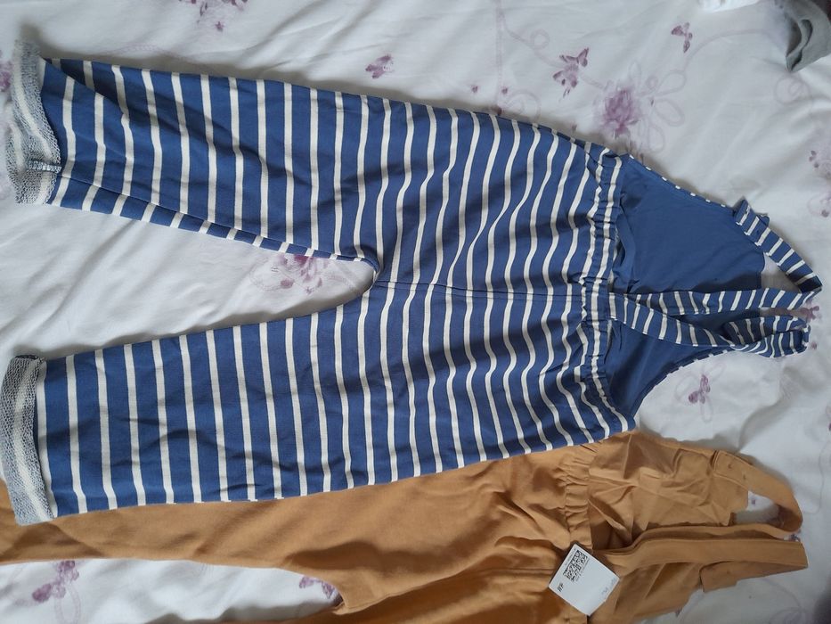 set 2 salopete H&M nou noi eticheta băiat baieti 98 2 3 ani