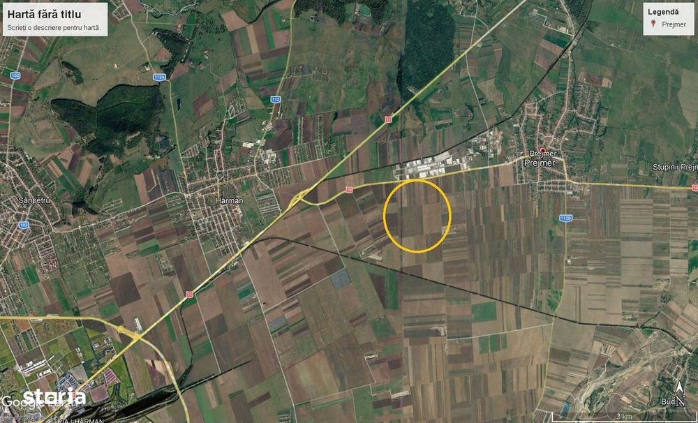 Teren extravilan 32.5 ha - Brasov - Prejmer